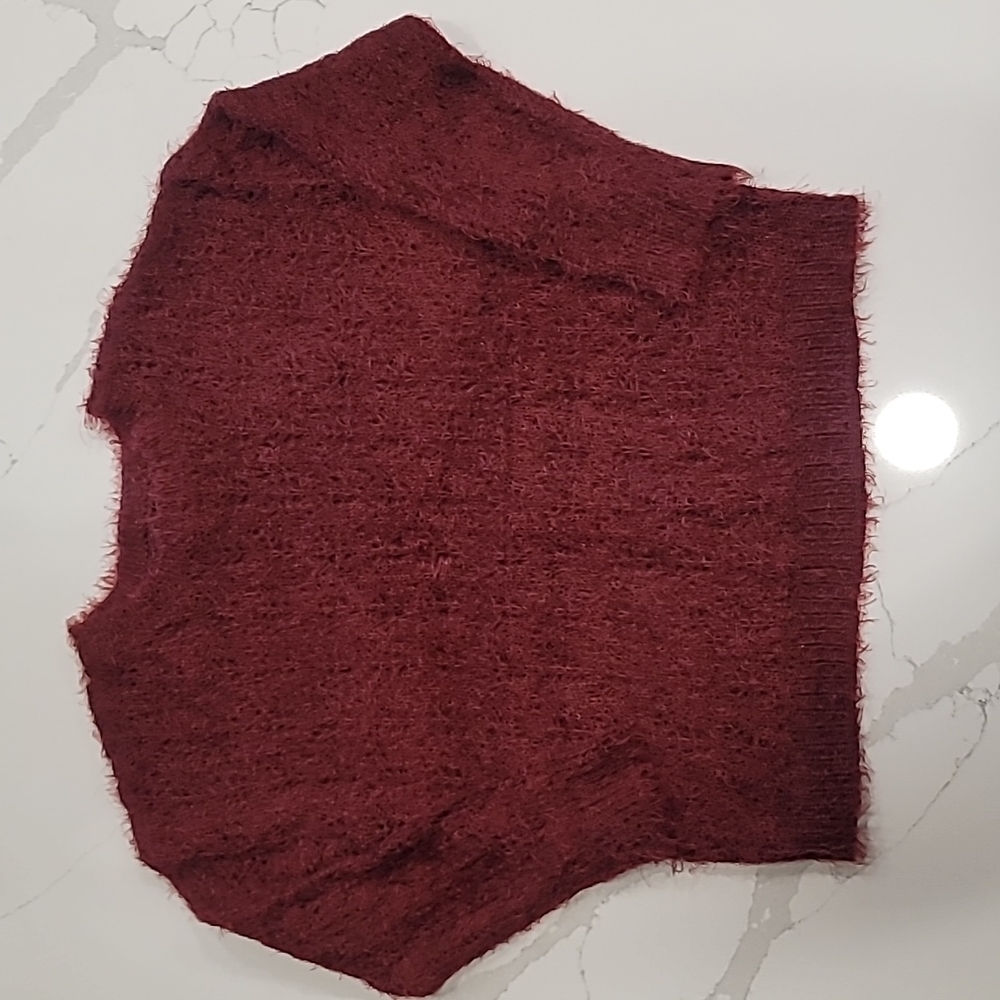 Very soft burgundy sweater